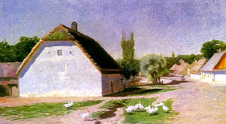 Ludwik de Laveaux Summer in Bronowice France oil painting art